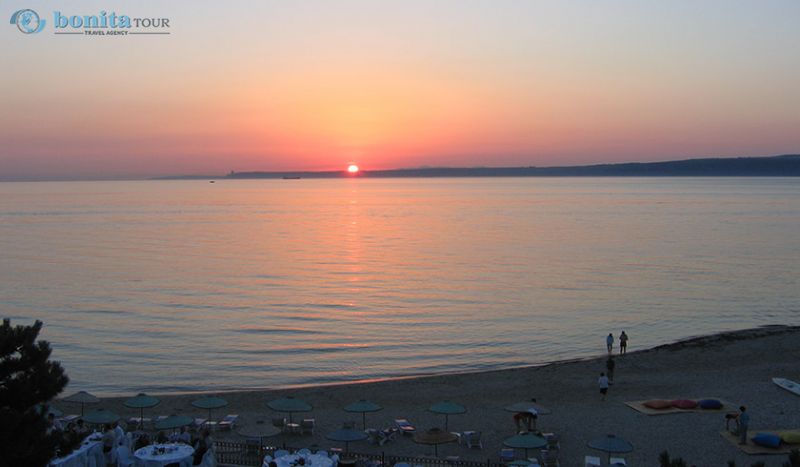 sunset at iris hotel-canakkale