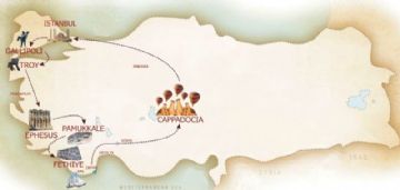 Turkey Map, Private Turkey Tour Map