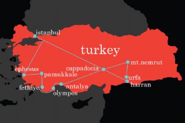 Turkey Map, Private Turkey Tour Map