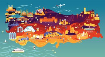 Turkey Map, Private Turkey Tour Map