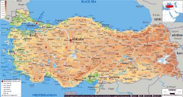 Turkey Map, Private Turkey Tour Map