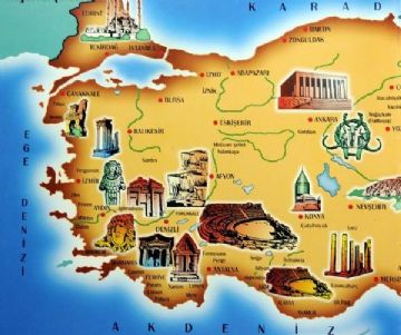 turkey map-bonita tour map